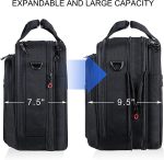 KROSER Laptop Bag Premium Laptop Briefcase Fits Up to 17.3 Inch Laptop Expandable Water-Repellent Shoulder Messenger Bag Computer Bag with RFID Pockets for Travel/Business/School/Men/Women-Black - Image 2